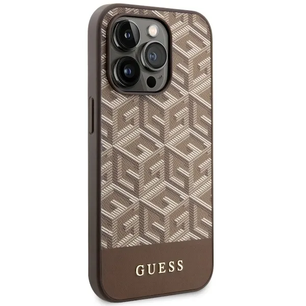 plecki-guess-do-apple-iphone-14-pro-max-g-cube-stripes-brazowy-stan-nowy