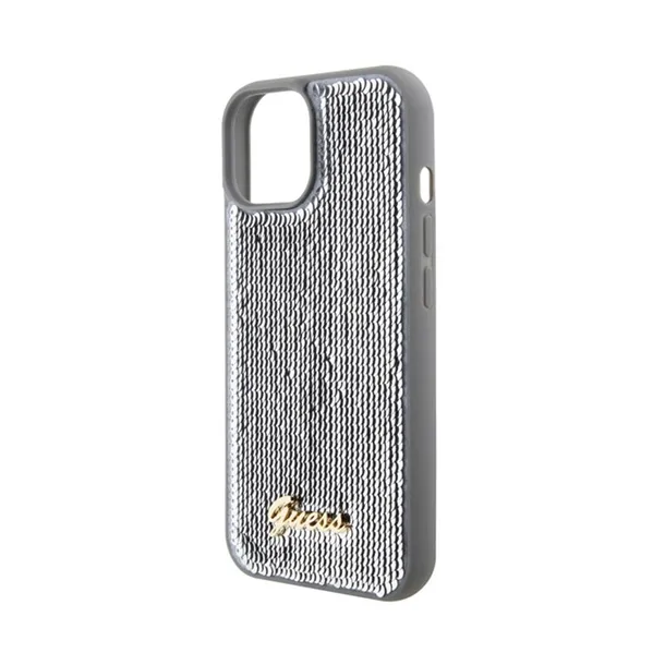 plecki-guess-do-apple-iphone-15-sequin-script-metal-srebrny-funkcje-pochlanianie-wstrzasow
