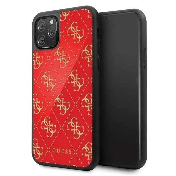 plecki-guess-do-apple-iphone-11-pro-max-double-layer-glitter-czerwony-marka-guess
