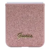 plecki-guess-do-samsung-flip-5-glitter-script-rozowy-material-tworzywo-sztuczne