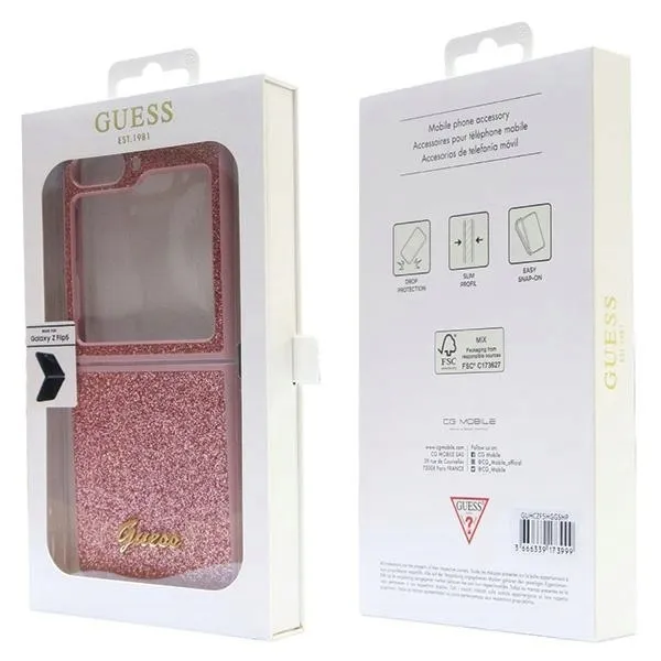 plecki-guess-do-samsung-flip-5-glitter-script-rozowy
