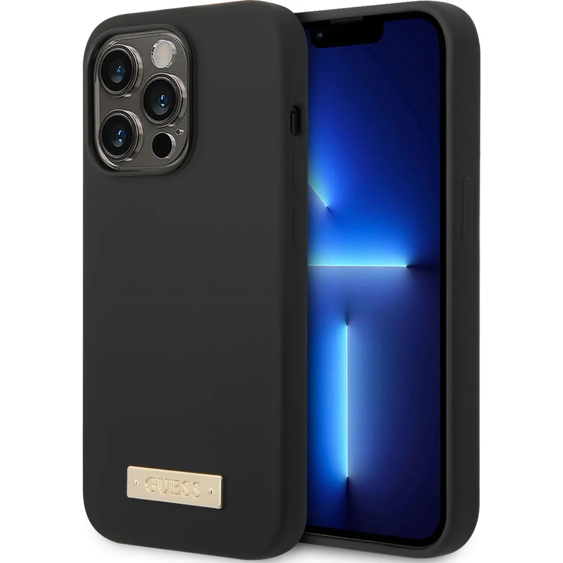 plecki-guess-do-apple-iphone-14-pro-max-silicone-czarny-stan-nowy