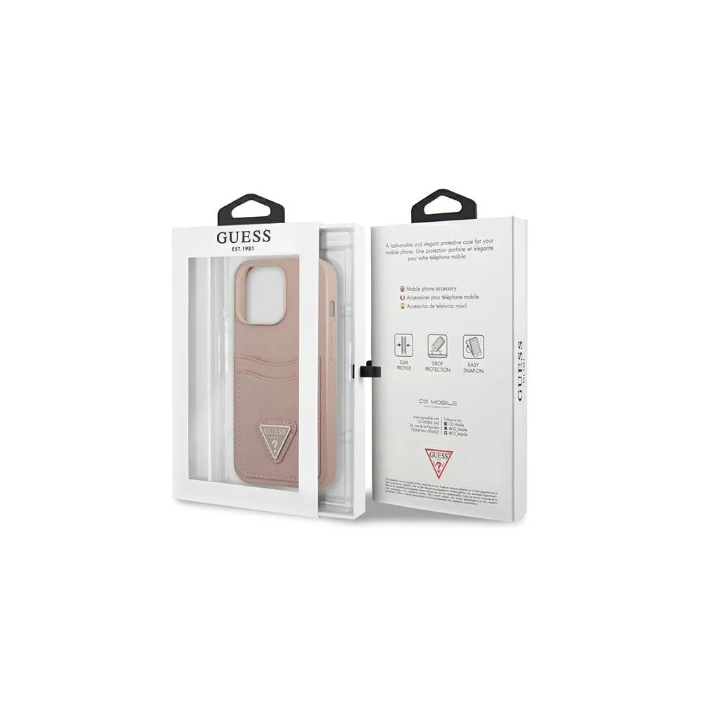 plecki-guess-do-apple-iphone-13-pro-double-card-rozowy-stan-nowy