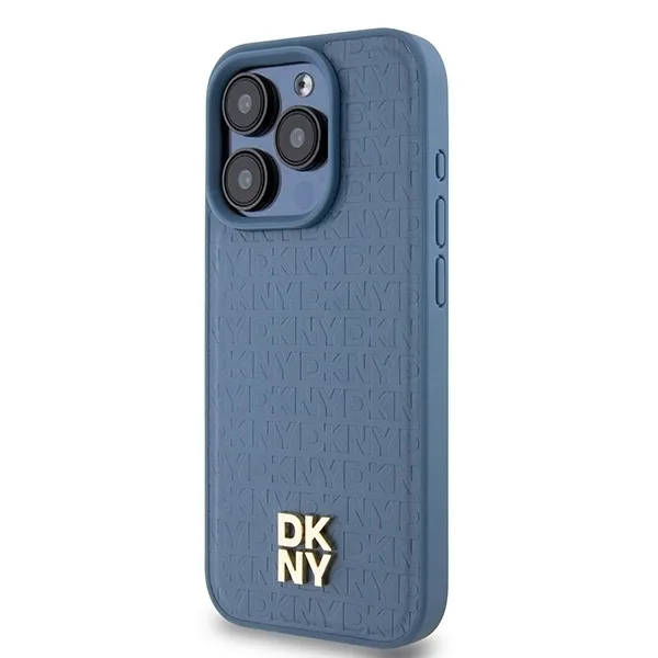 plecki-dkny-do-apple-iphone-15-pro-leather-monogram-pattern-niebieski-stan-nowy
