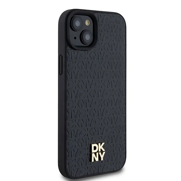 plecki-dkny-do-apple-iphone-13-14-15-leather-monogram-pattern-czarny-stan-nowy