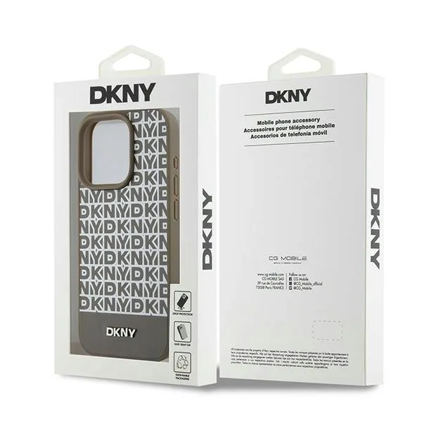 plecki-dkny-do-apple-iphone-15-pro-leather-printed-pattern-brazowy-marka-dkny