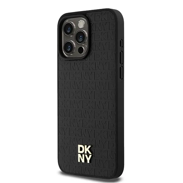 plecki-dkny-do-apple-iphone-15-pro-max-leather-monogram-pattern-czarny-stan-nowy