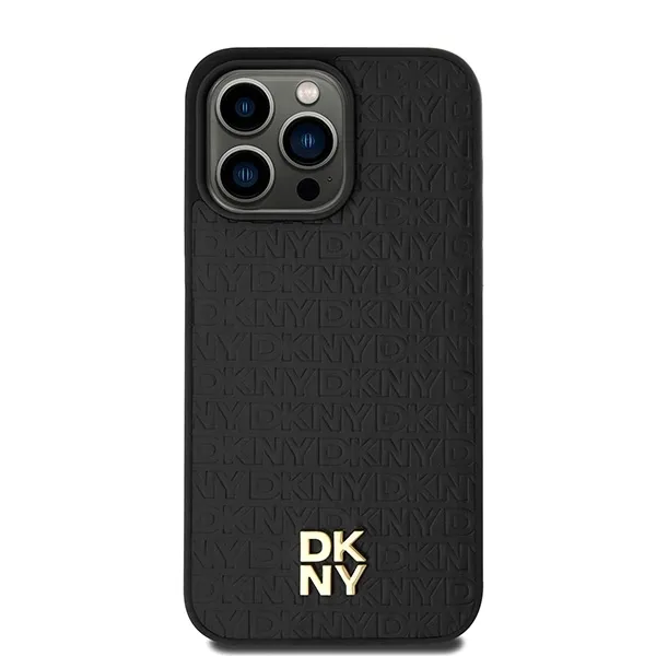 plecki-dkny-do-apple-iphone-15-pro-max-leather-monogram-pattern-czarny-stan-nowy