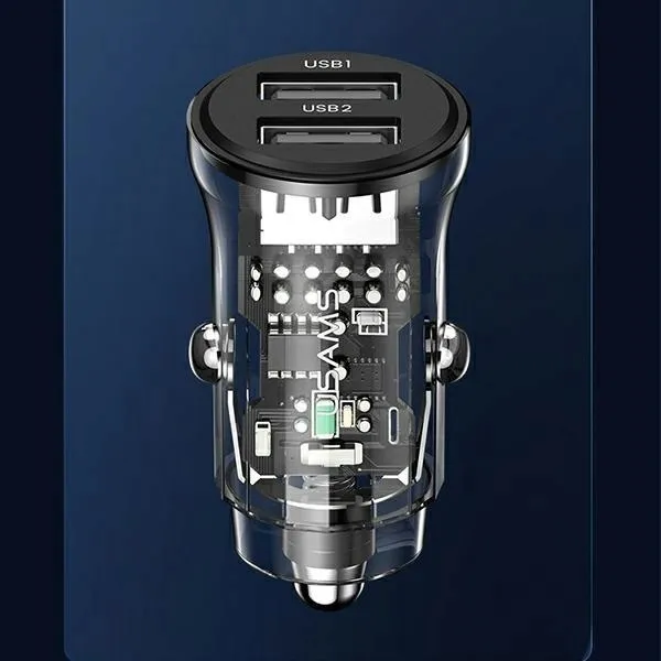 usams-ladowarka-samochodowa-2x-usb-led-stan-nowy