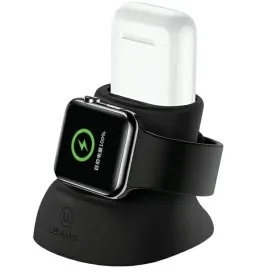 usams-silikonowy-stojak-2w1-do-ladowania-apple-watch-i-airpods-czarny-black