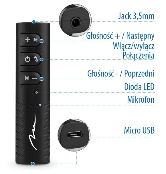 media-tech-bt-audio-receiver-odbiornik-bluetooth-stan-nowy-kod-producenta-mt3588
