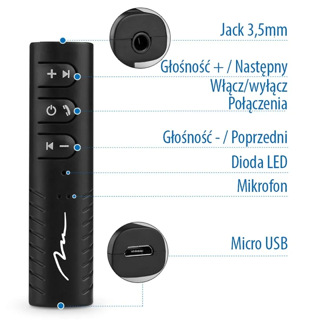 media-tech-bt-audio-receiver-odbiornik-bluetooth-stan-nowy