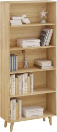 regal-woltu-60x24x131-cm-dab-jasny-5-polek-do-salonu-biura