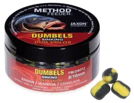 banan-wanilia-czekolada-duo-sinking-method-feeder-dumbels-8mm-10mm