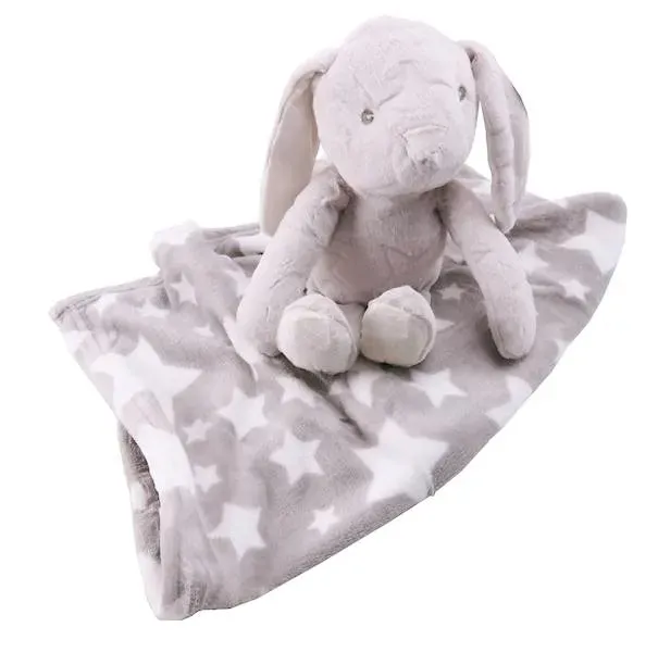 zestaw-maskotka-pluszowy-krolik-kocyk-dzieciecy-stan-nowy