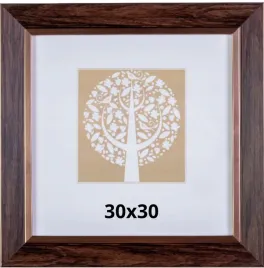 ramka-na-jedno-zdjecie-30x30-brazowa-szeroka-rama-elegancka
