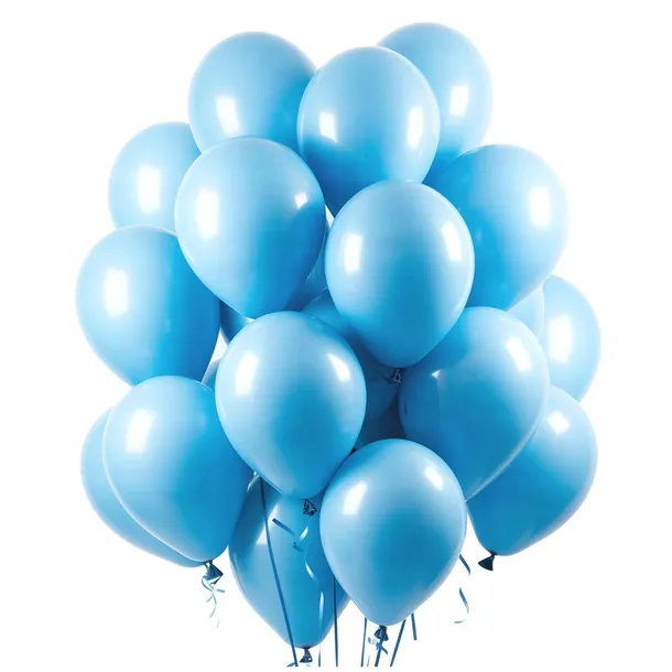 BALONY pastelowe niebieskie DUŻE MOCNE girlanda dekoracje Roczek 25szt