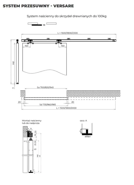 radex-system-przesuwny-versare-dlugosc-prowadnicy-2-m