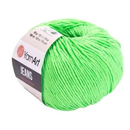 wloczka-yarnart-jeans-50g-160m-bawelna-akryl-neonowy-zielony-60