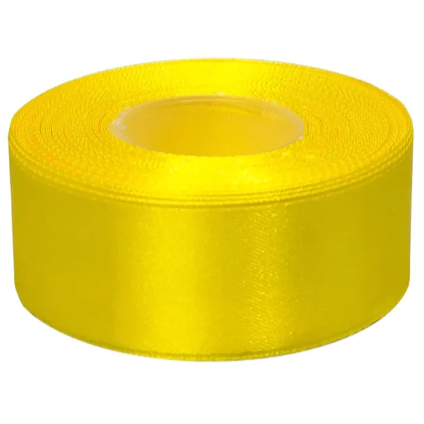 Taśma satynowa wstążka 38mm 27mb ŻÓŁTY