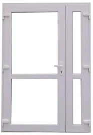 drzwi-zewnetrzne-pcv-biale-140x210-dwuskrzydlowe-grube-mocne-z-szyba