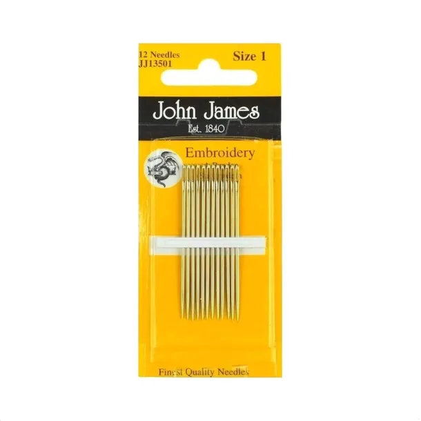 Igła Igły do haftu haftowania wyszywania ręcznego 12szt. John James JJ13501