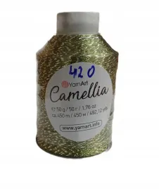 camellia-kordonek-metalizowany-420-zielony-jasny-yarnart-50g