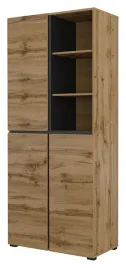 szafa-z-polkami-cross-do-przedpokoju-dab-wotan-czarny-180cm-helvetia