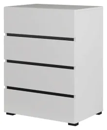 komoda-z-4-szufladami-cross-bialy-czarne-detale-do-przedpokoju-helvetia