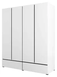 szafa-180-cm-cross-bialy-mat-i-czarne-listwy-szuflady-drazki-helvetia
