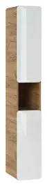 szafka-wysoka-aruba-white-biala-dekor-dab-craft-2-drzwi-oraz-wneka-comad