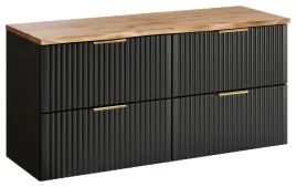 szafka-lazienkowa-adel-120-cm-czarne-szuflady-oraz-blat-dab-wotan-comad