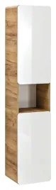 szafka-lazienkowa-wysoka-aruba-white-biala-z-polkami-dab-craft-comad