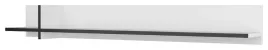 polka-wiszaca-cross-bialy-mat-czarne-akcenty-180-cm-helvetia