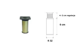 nozka-meblowa-okragla-satyna-regulowana-fi32-60mm