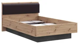 lozko-mlodziezowe-raven-120x200-dab-artisan-z-czarnym-zaglowkiem-forte