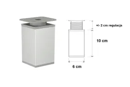 stopka-nozka-meblowa-aluminiowa-h-100-kwadratowa