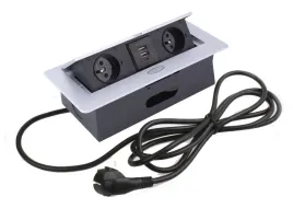 gniazdko-wpuszczane-kombibox-2x230v-2xusb-alu