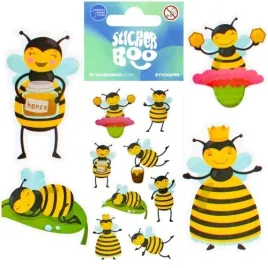 naklejki-nalepki-dekoracyjne-kolorowe-pszczola-pszczolki-miod-sticker-boo