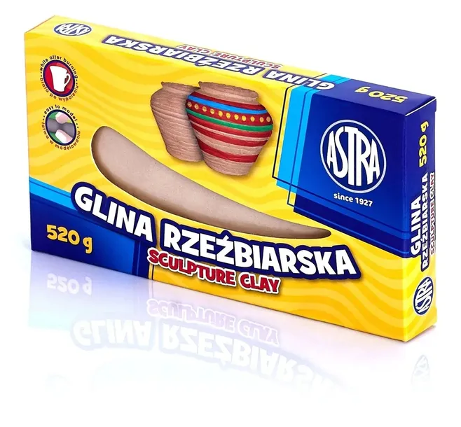Glina masa rzeźbiarska 520g Astra utwardzalna