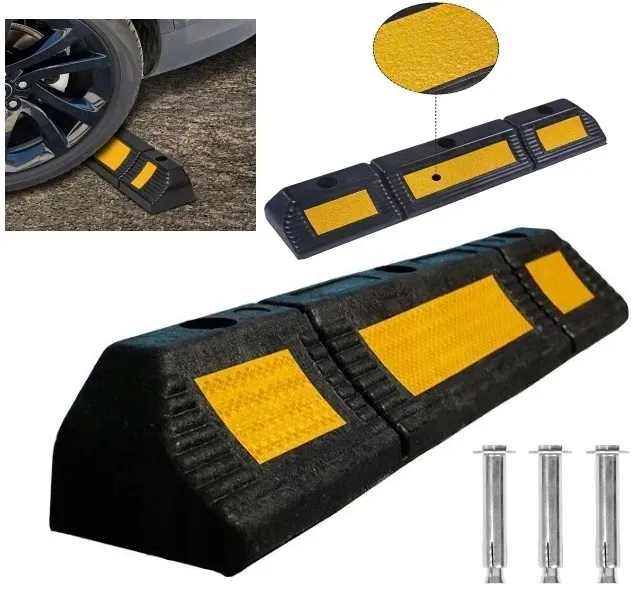 MOCNY Ogranicznik Parkingowy Kół Separator Gumowy Odbojnica Odbojnik 58 cm