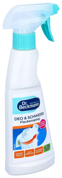 Odplamiacz w sprayu na uporczywe plamy dezodorant pot Dr. Beckmann 250 ml D