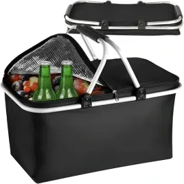 czarny-koszyk-piknikowy-duzy-skladany-solidny-termiczny-na-zakupy-piknik