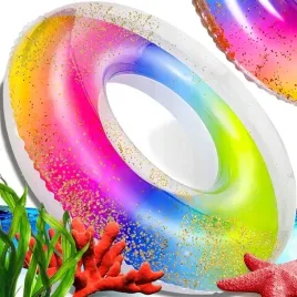 kolo-do-plywania-plazowe-dmuchane-tecza-z-brokatem-nad-wode-basen-duze