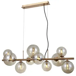 lampa-wiszaca-zyrandol-mosiezny-szklane-bursztynowe-kule-10-pkt-italux