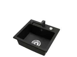 kuchenny-zlewozmywak-granitowy-don-bateria-atut-syfon-chrom-automat
