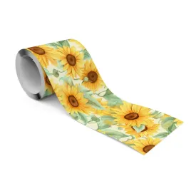 pasek-dekoracyjny-bordiura-do-salonu-sloneczniki-kwiaty-styl-vintage