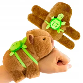 maskotka-kapibara-opaska-na-reke-z-plecakiem-zolwikiem-pluszak-20-cm-hit