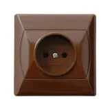 gniazdo-elektryczne-scienne-ospel-brazowy-stan-nowy