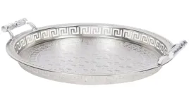 taca-dekoracyjna-srednica-38-cm-pieknie-zdobiona-ciezka-ozdobna-z-raczkami